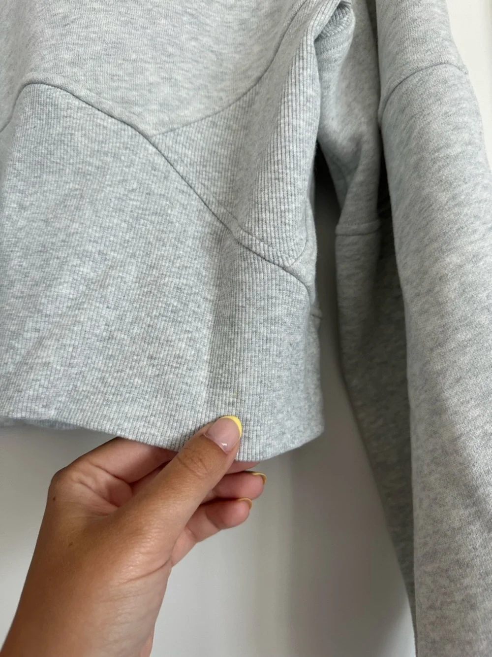 Lululemon Scuba Oversized 1/2 Zip Hoodie - Heathered Core Ultra Light Grey -XS/S